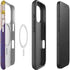 Philippines Flag Dark Wood iPhone 16 Pro Max Magsafe Impact Case